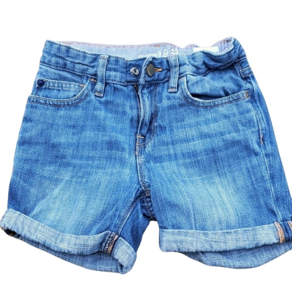 Gap Kids Girls Denim Rolled Hem Shorts Size 7